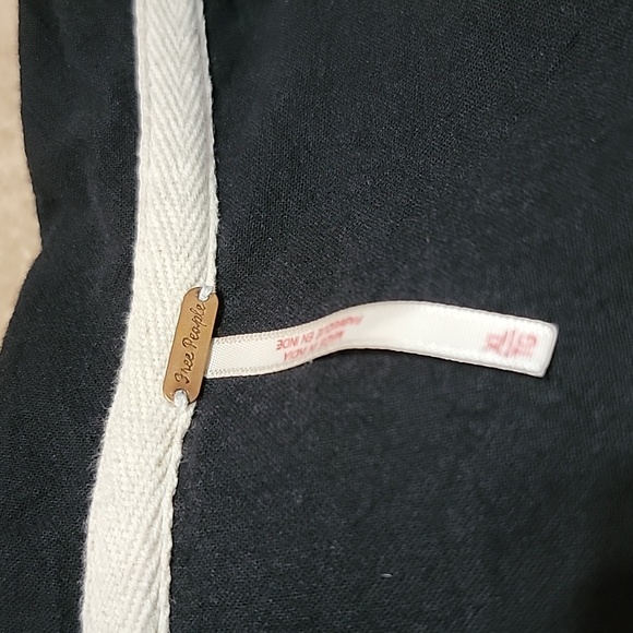 Free People Black Button-Up Romper - Picture 6 of 7